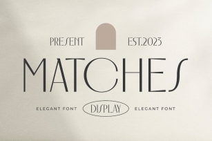 Matches - Elegant Font Font Download