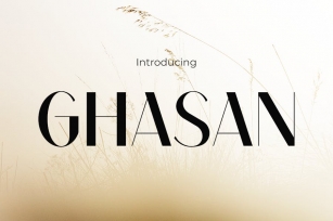 Ghasan Modern Elegance Font Font Download