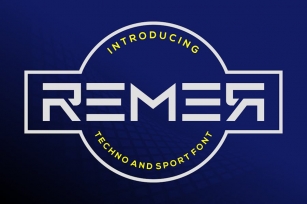 Remer - Techno And Sport Font Font Download