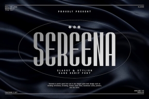 Sereena - Classy & Stylish Sans Serif Font Font Download