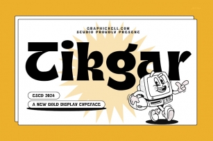 Tikgar Retro Vintage Display Font Font Download