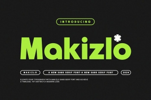 Makizlo - Modern Stylish Sans Serif Font Download