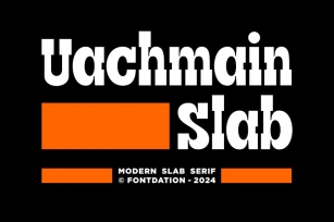 Uachmain Slab | Modern Slab Serif Font Download