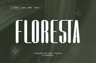 Floresta - Modern Sans Serif Typeface Font Download