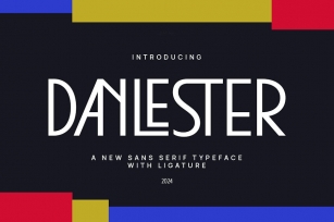 Danlester - Modern Ligature Sans Serif Font Download