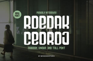 Roedak Ceoroj - Modern & Tall Font Font Download