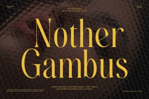 Nother Gambus Family Serif Font Text Font Download