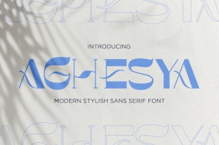 Aghesya - Modern Stylish Sans Serif Font Font Download