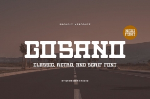 Gosano - Rustic & Slab Serif Font Font Download