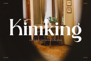 Kimking - Stylish Serif Font Font Download