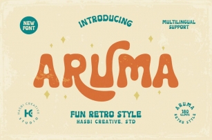 Aruma - Retro Fun Font Download