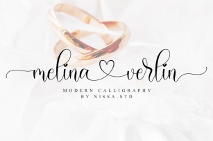 Melinaverlin - A Lovely Script Font Font Download