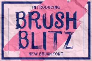 Brush Blitz - Brush Font Font Download