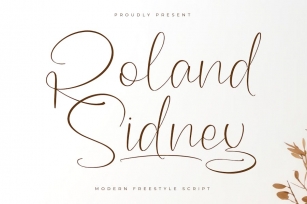 Roland Sidney Modern Freestyle Script Font Download