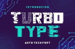 Turbo Type - Auto Tech Font Font Download