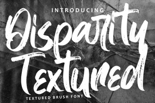 DisparityTextured - Textured Brush Font Font Download