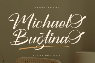 Michael Bugtina Modern Bold Script Font Download