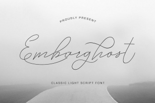 Embarghost - Classic Light Script Font Font Download