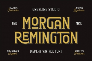 Morgan Remington - Vintage Font Font Download