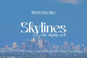 Skylines - A Chic Display Serif Font Download