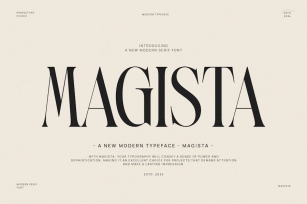 Magista Modern Elegant Vintage Serif Font Typeface Font Download