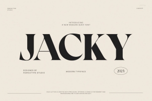 Jacky Modern Elegant Vintage Serif Font Typeface Font Download