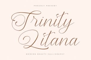 Trinity Litana Modern Calligraphy Font Download
