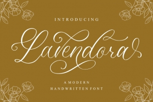 Lavendora - Calligraphy Font Font Download