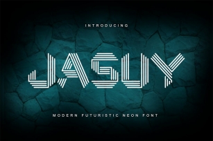 Jasuy - Modern Futuristic Neon Font Font Download