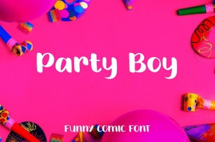 Party Boy - Funny Comic Font Font Download