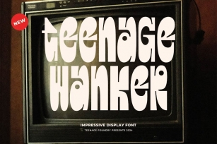 Teenage Wanker - Display Font Font Download