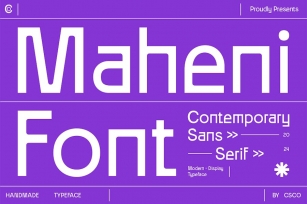 Maheni – Contemporary Sans Font Download