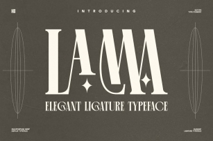 Lama | Condensed Stylish Ligature Typeface Font Download