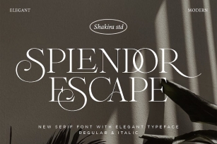 Splendor Escape Font Download