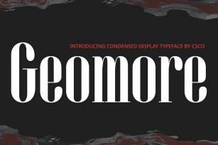 Geomore – Condensed Serif Font Download