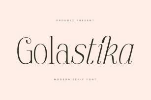 Golastika Modern Serif Font Font Download