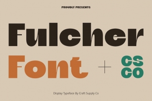 Fulcher – Bold Sans Serif Font Download