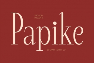 Papike – Modern Serif Font Download