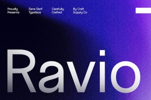 Ravio – Sans Serif Typeface Font Download