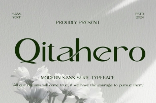 Qitahero - Modern Sans-Serif Typeface Font Download