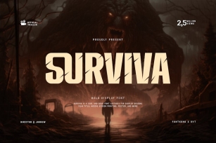 Surviva - Bold Display Font Font Download