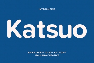 Katsuo Sans Display Font Font Download