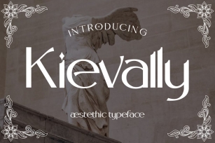 Kievally - Aestethic Display Font Font Download