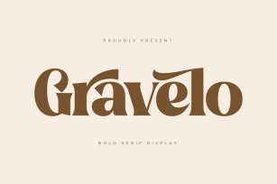 Gravelo Bold Serif Display Font Download