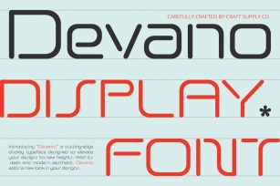 Devano – Futuristic Font Font Download