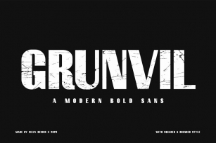 Grunvil - Modern Bold Sans Font Download