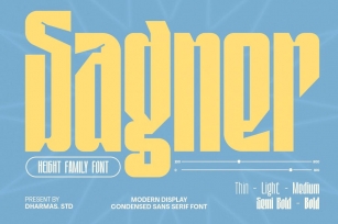 Sagner - Condensed Modern Logo Font Font Download