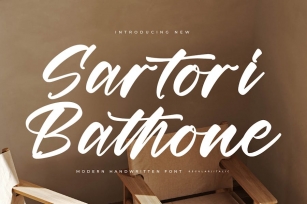 Sartori Bathone Modern Handwritten Font Font Download