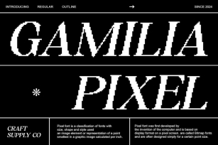 Gamilia Pixel Font Download
