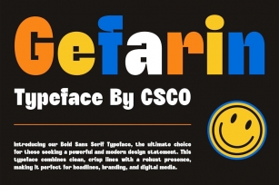 Gefarin – Bold Sans Serif Font Download